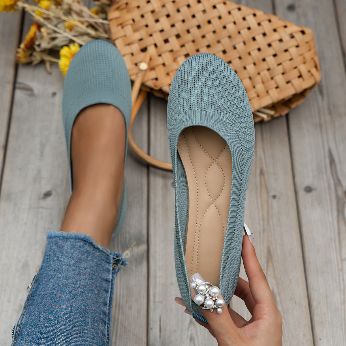 Women's Slip-On Orthopedic Shoes | Breathable Knit & Arch Support | Slip-Resistant Sole | Comfortable All-Day Wear