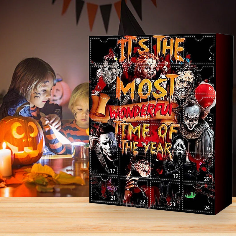 Halloween Horror Movie Advent Calendar with 24 Spooky Collectibles