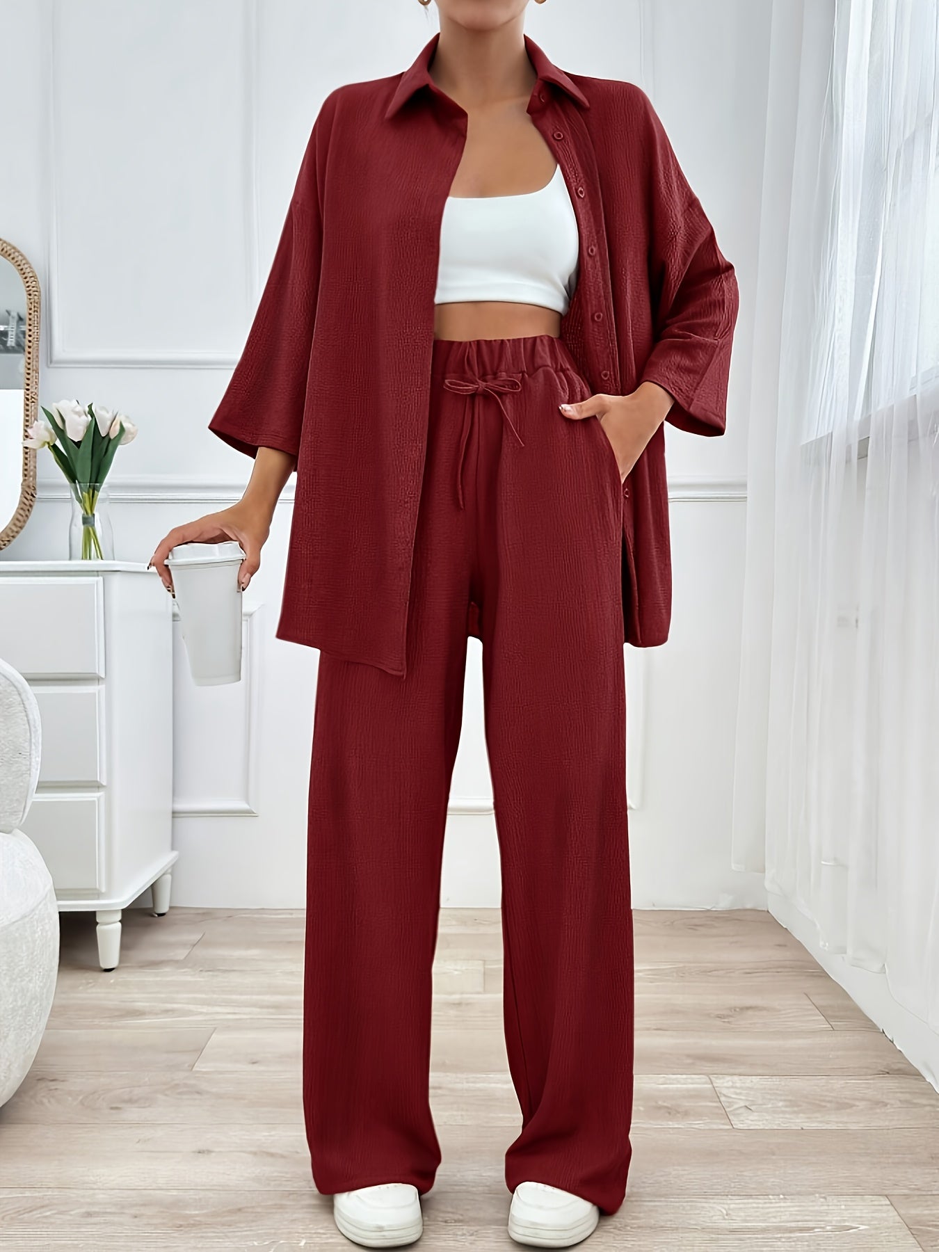 Loungewear Set | Loose Fit | All-Day Comfort | Polyester