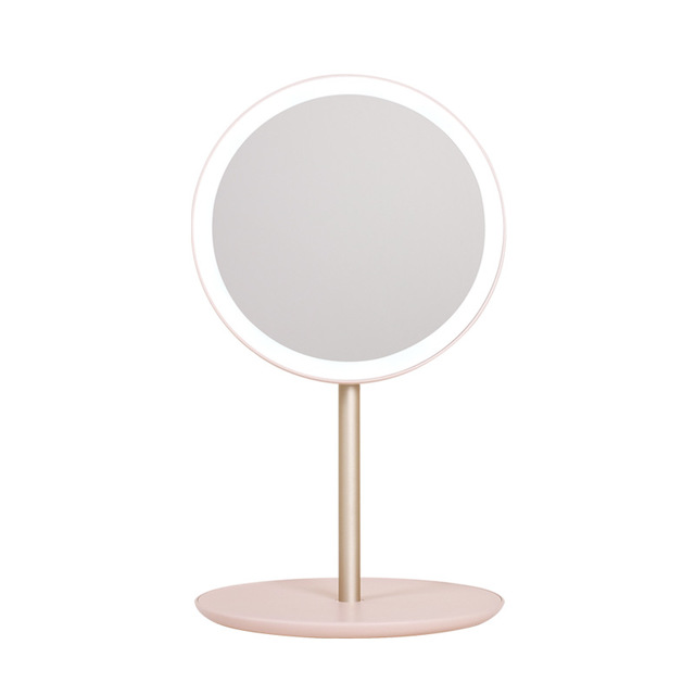 Taavita - Portable LED Makeup Mirror with Adjustable Brightness and Storage Tray