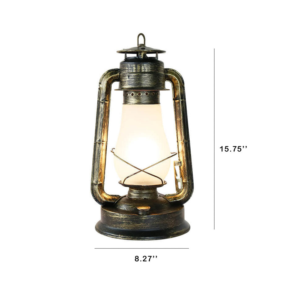 Taavita Vintage Petroleum Lamp Lantern 1-Burner Table Lamp