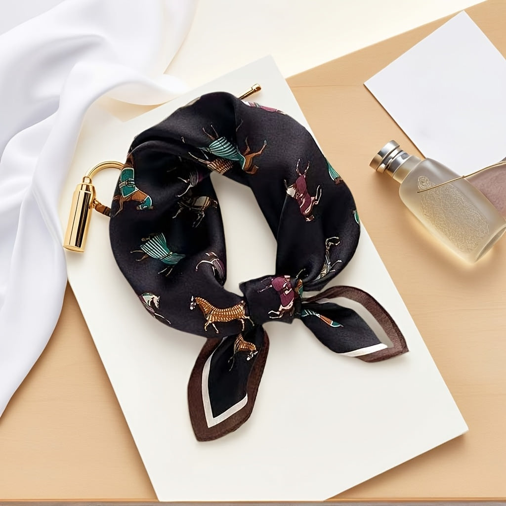 Silk Scarf | Animal Print | Lightweight & Breathable | Silk