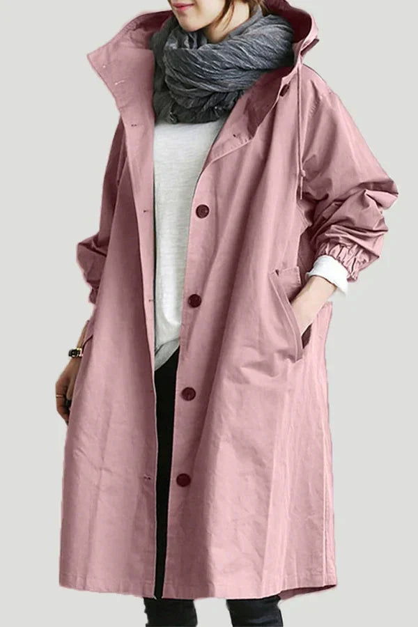 Women’s Raincoat | Belted Trench Style | Mid-Length & Adjustable Fit | Weather Protection and Versatile Wear