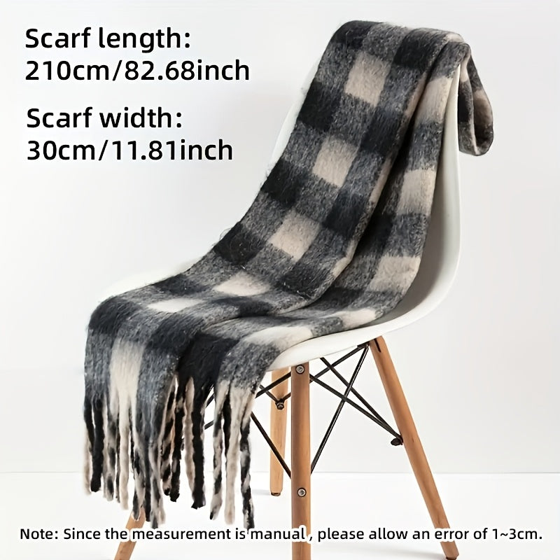 Knit Scarf | Thick Warm | Superior Cold Weather Comfort | Polyester