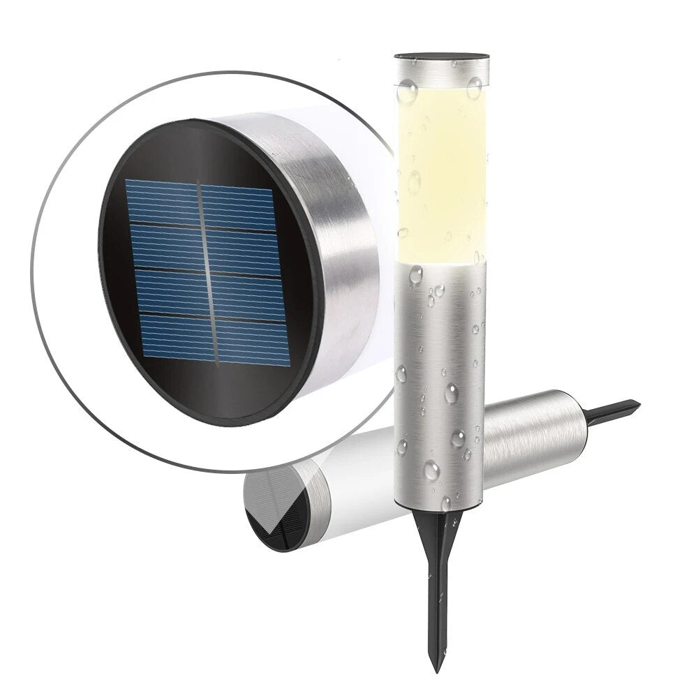 Taavita Garden Lamps | Monocrystalline Waterproof Solar-Powered LED Garden Lamp Made of Stainless Steel