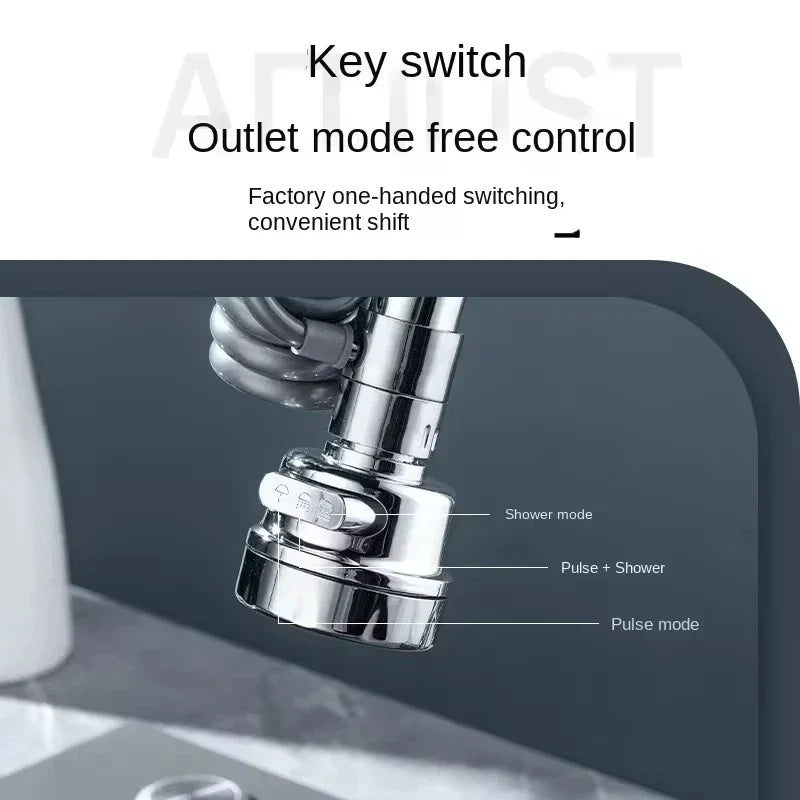 Versatile Water Flow Enhancer for Kitchen Sinks