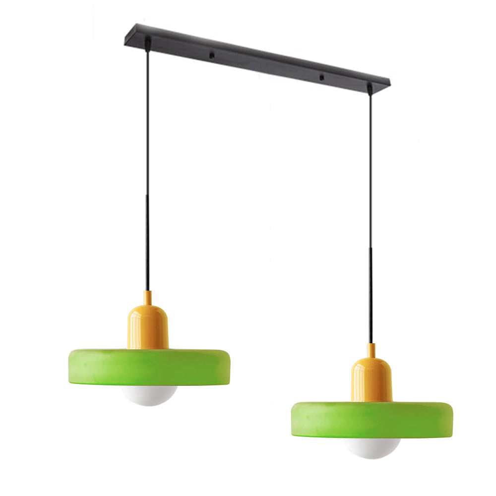 2 Heads Taavita Modern Glass Pendant Light - Elegant and Versatile Design