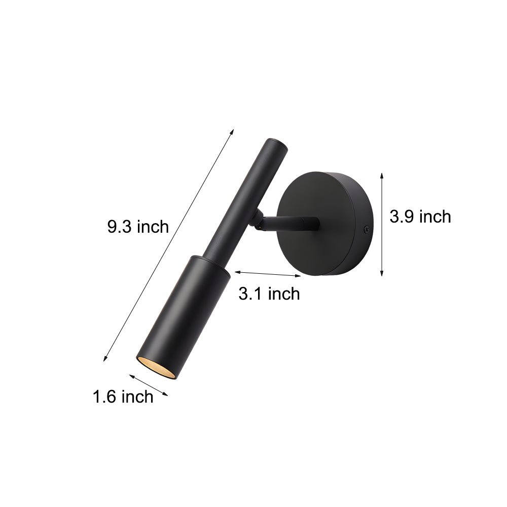 1-Light Adjustable Taavita Wall Light with COB Technology, 3-Step Dimming
