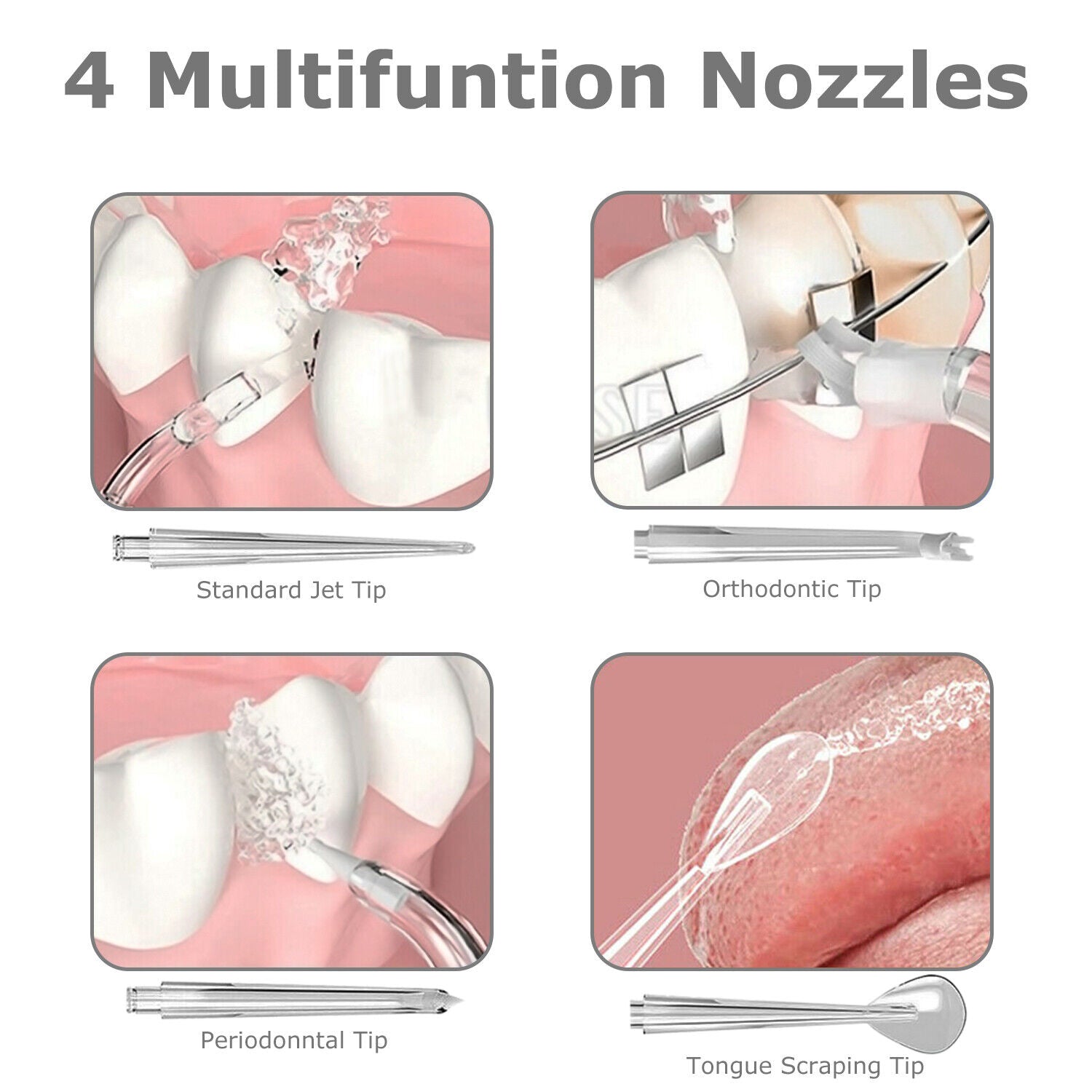 Compact Water Flosser for Oral Hygiene on the Go
