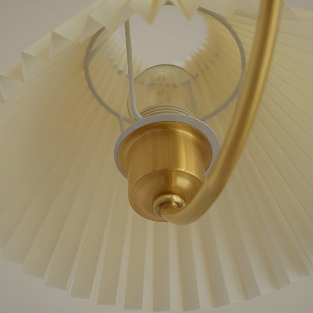 12W LED Taavita Chandelier Pendant Light with 3 Lights Pleated Lampshade