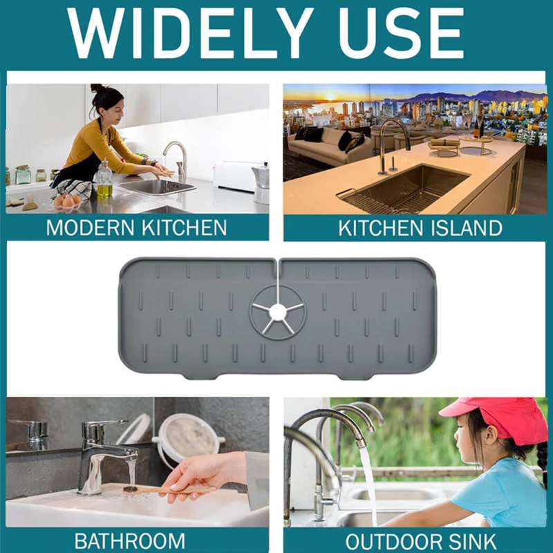 Drip Catcher Tray for Faucet Handles in Silicone Material