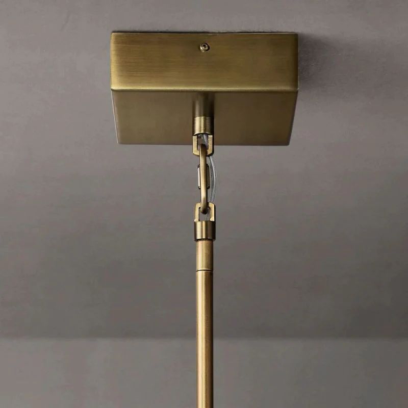 Avencea — Midcentury Modern Cast Glass Pendant Light with Dimmable Warm Glow