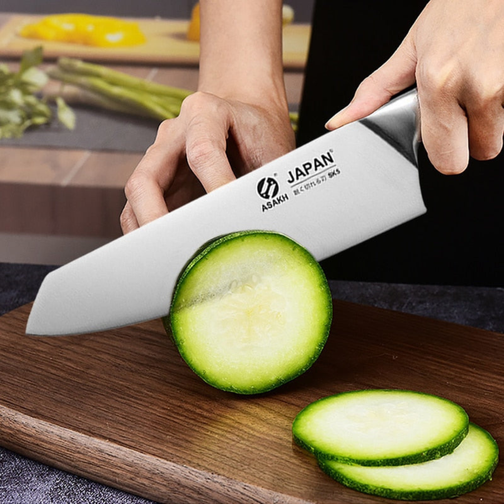 Japanese Chef Knife Set | High-Quality Stainless Steel Blades | Natural Wood Handles | Precision Cutting
