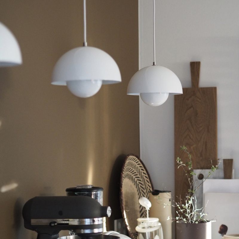 Pendant Light | Flowerpot Double-Sphere Shade | Adjustable Height | Durable Design