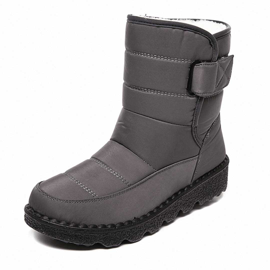 Women’s Waterproof Winter Boots | Quilted Insulated Design | Non-Slip Polyurethane Sole | Adjustable Buckle Strap