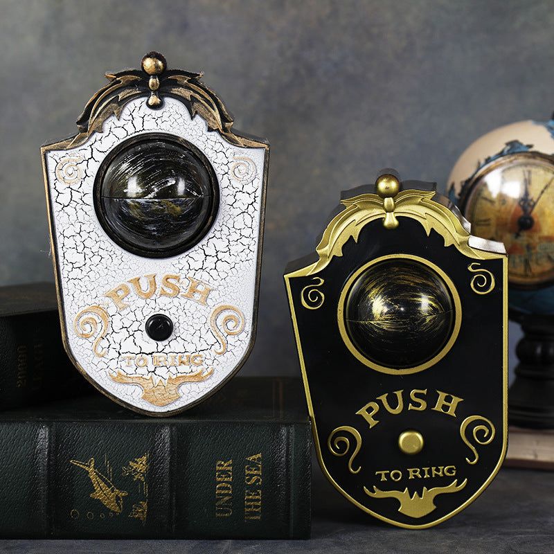 Halloween Animated Demon Doorbell with Glowing Eyes and Sound Effects