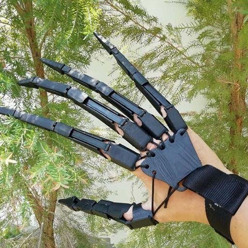 Realistic Articulated Skeleton Fingers Halloween Costume Accessory