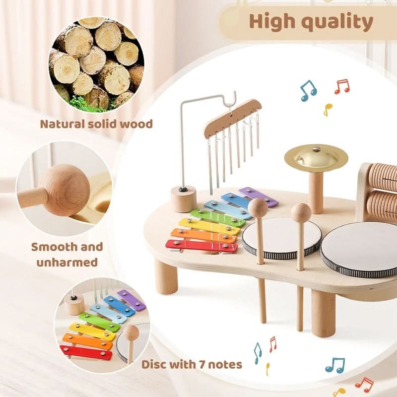 Melodic Explorer Wooden Musical Toy Set for Creative Infants