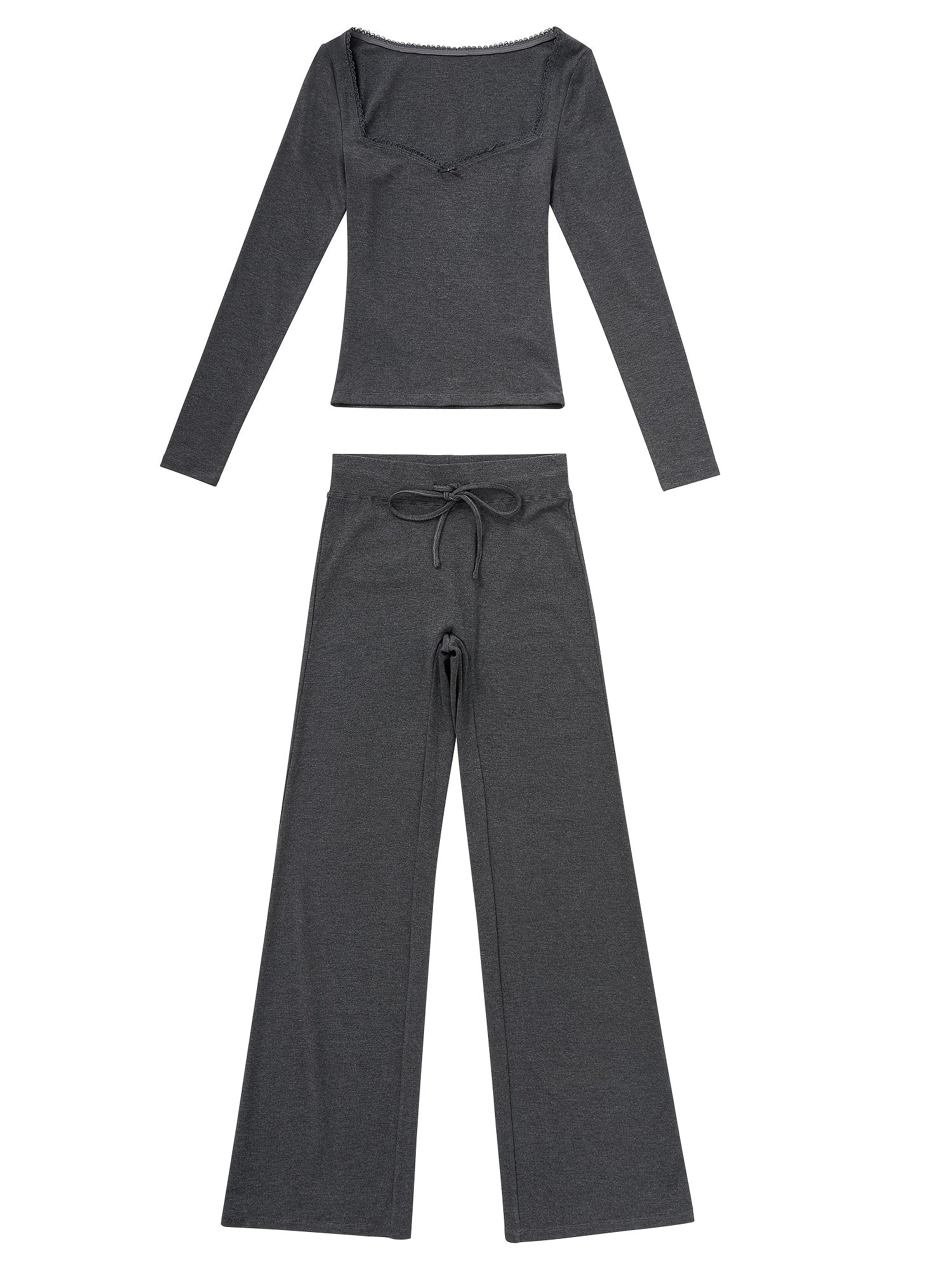 Women’s V-Neck Pants | Stretchy Fit | Comfortable Everyday Wear | Rayon Blend