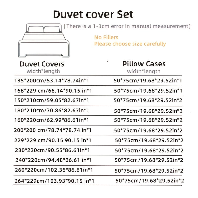 Duvet Cover Set | Soft Breathable | Year-Round Comfort | Polyester