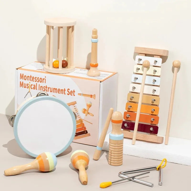 Musical Discovery Set for Toddlers - Engaging Wooden Instruments