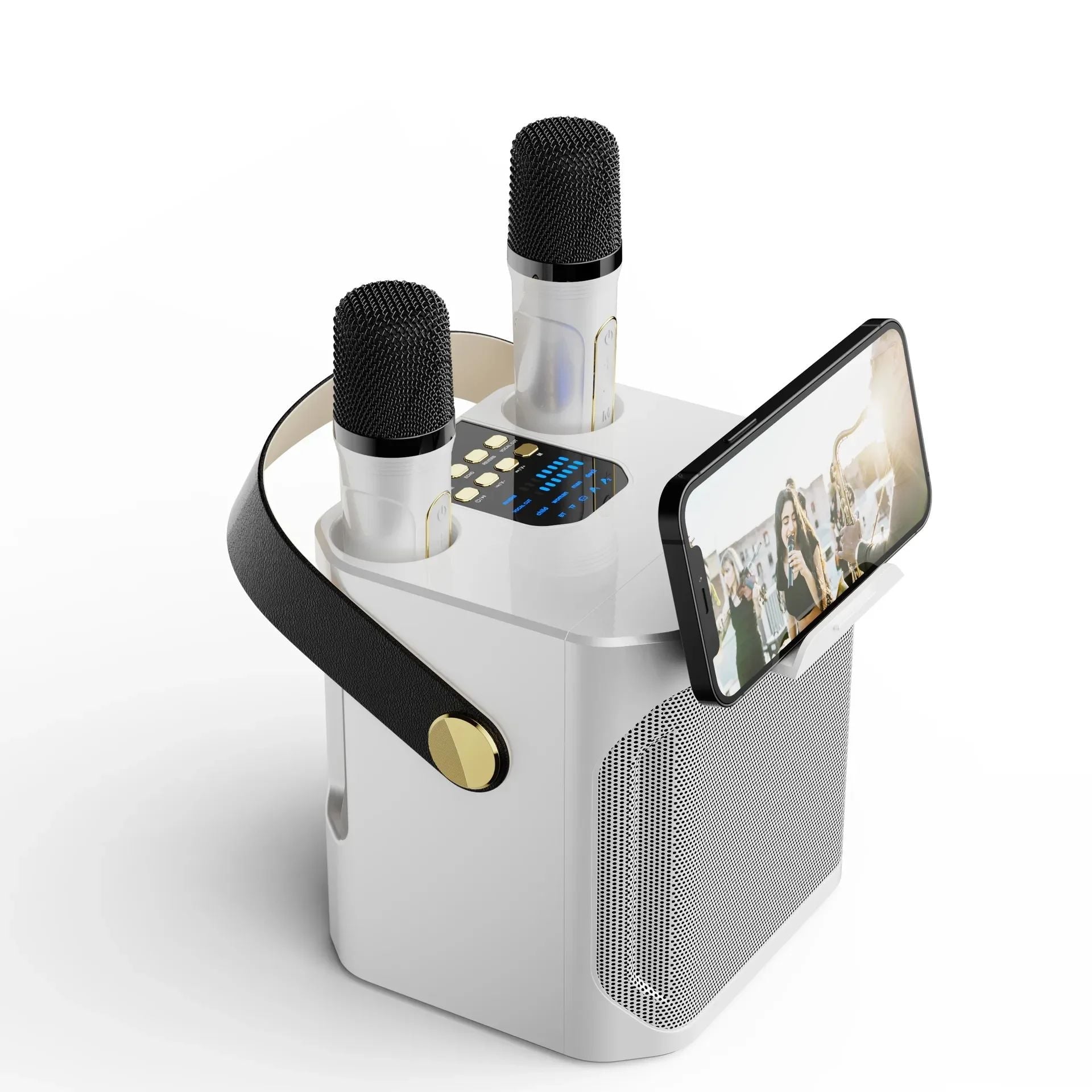 Portable 360° Bluetooth Speaker for Karaoke Enjoyment