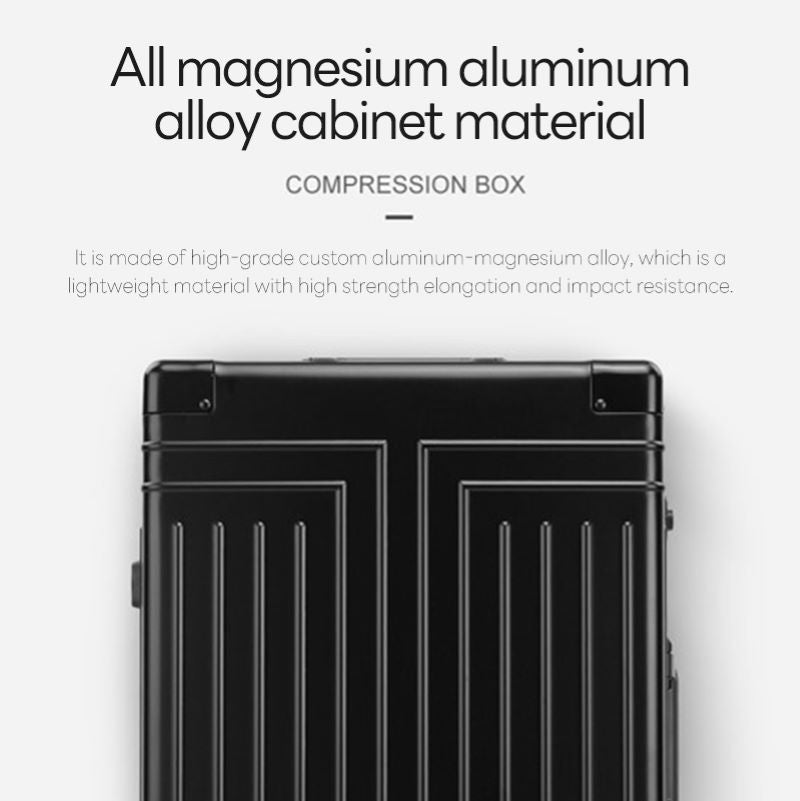 Durable 24-Inch Wheeled Luggage - Magnesium Alloy Travel Case