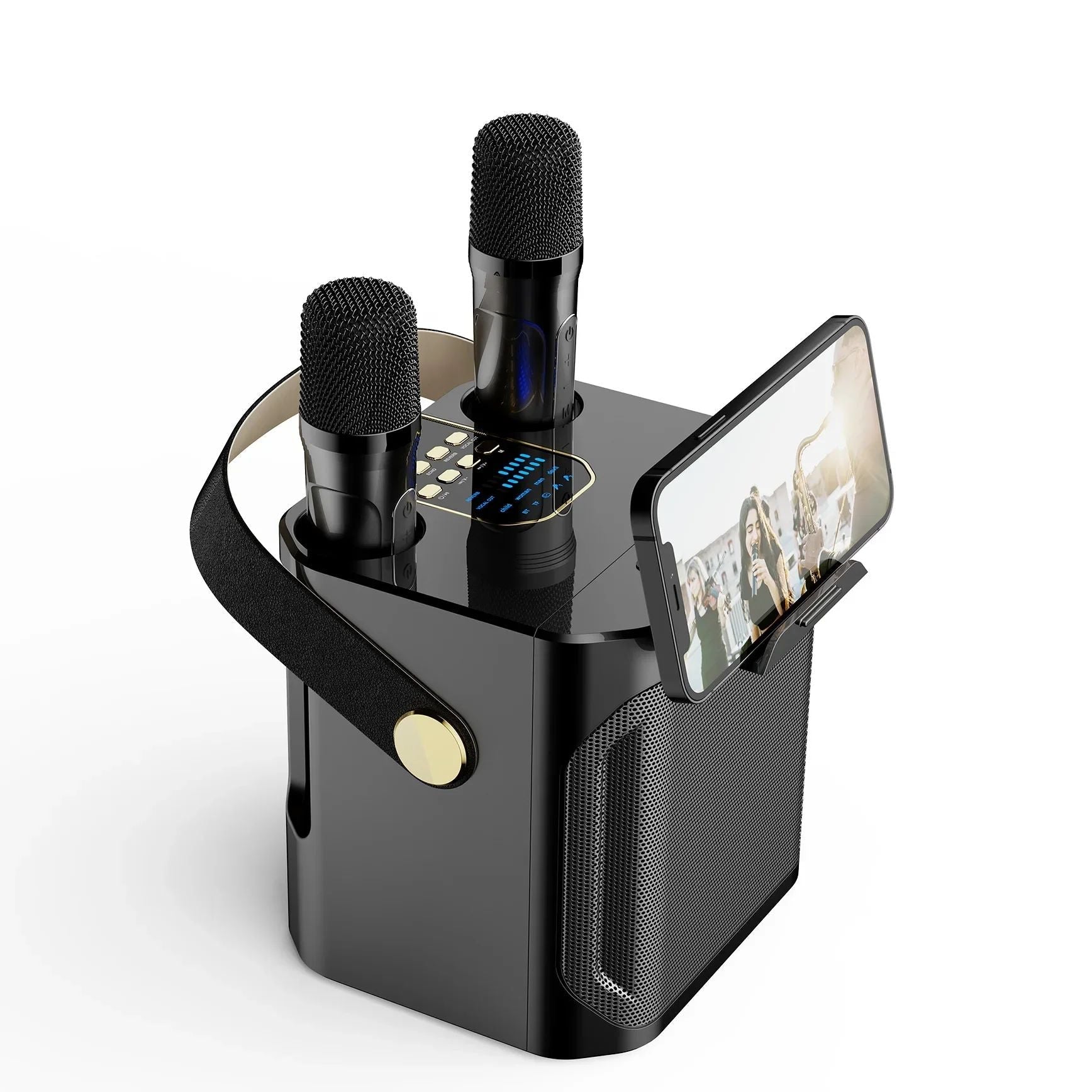 Portable 360° Bluetooth Speaker for Karaoke Enjoyment