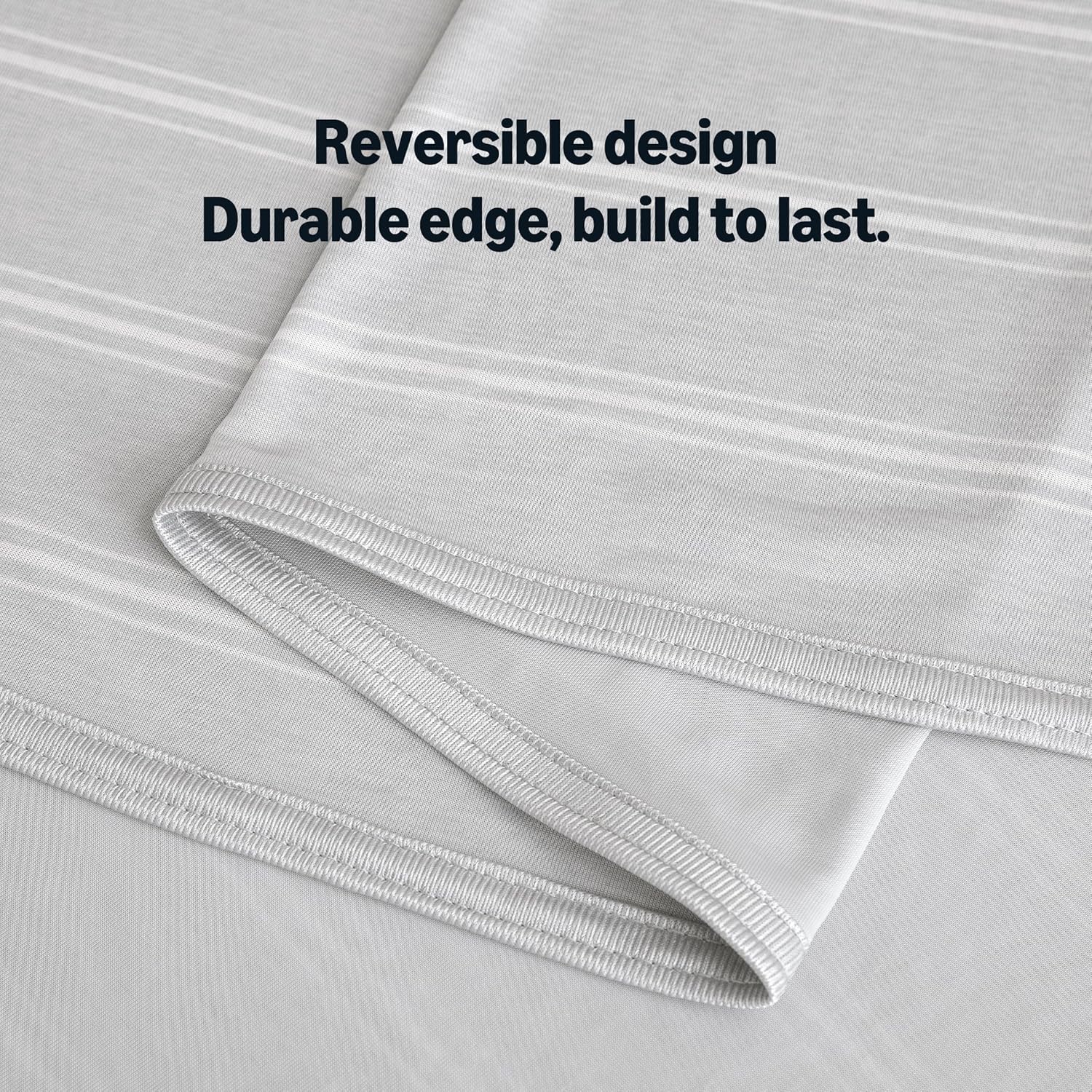 Lightweight Striped Cooling Blanket for Hot Sleepers | Reversible Throw for Bed & Sofa