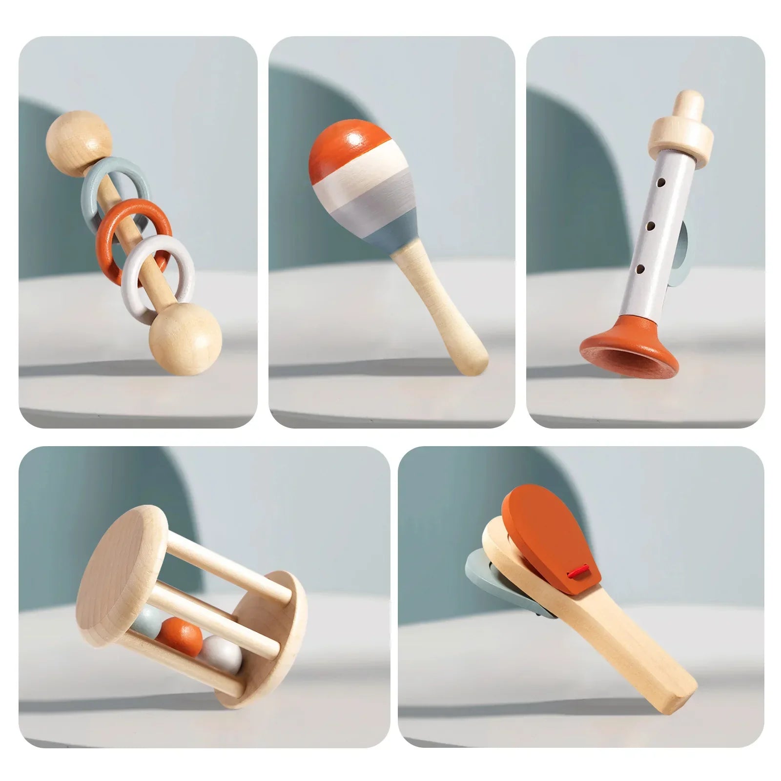 Musical Discovery Set for Toddlers - Engaging Wooden Instruments