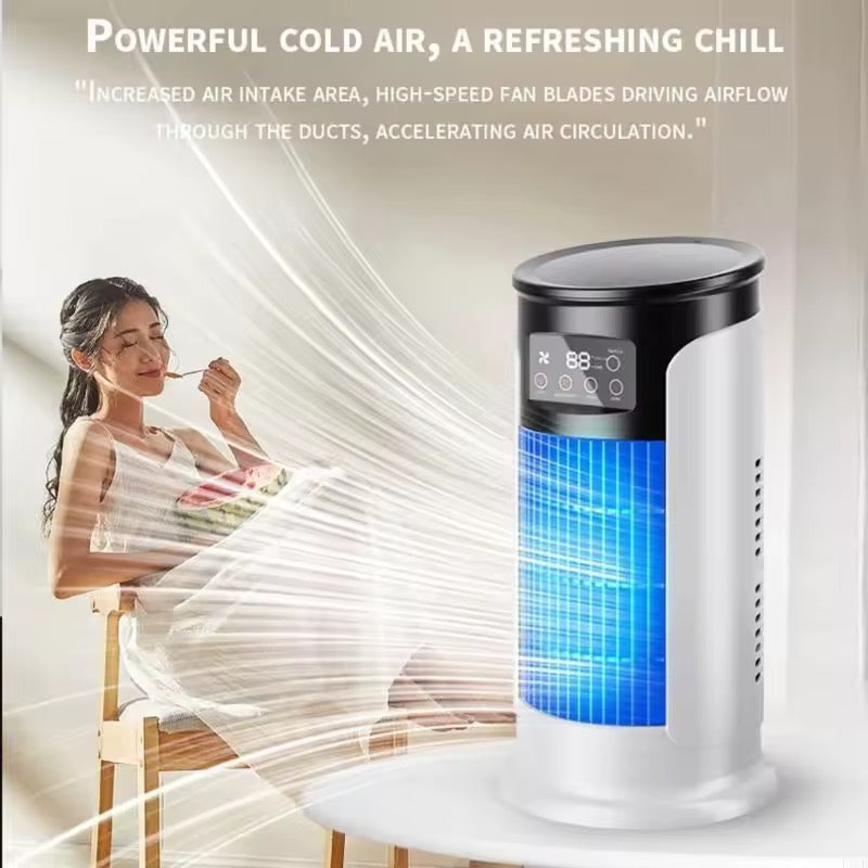 USB Desk Fan with 6 Speed Settings | 40W Moisturizing Mist | 29.5x15.5cm