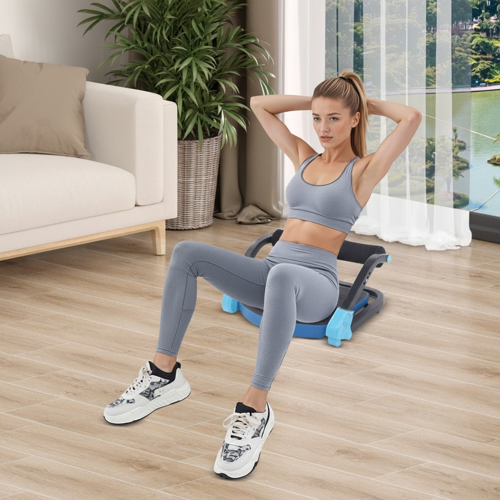 Core Strength Trainer with Customizable Resistance for Home Use