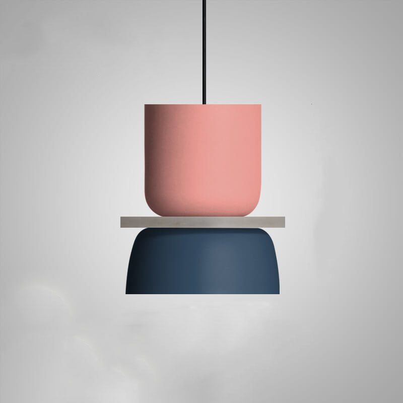 LED Pendant Lamp | Colorful Nordic Macaron Design | Metal Shade | Energy Saving