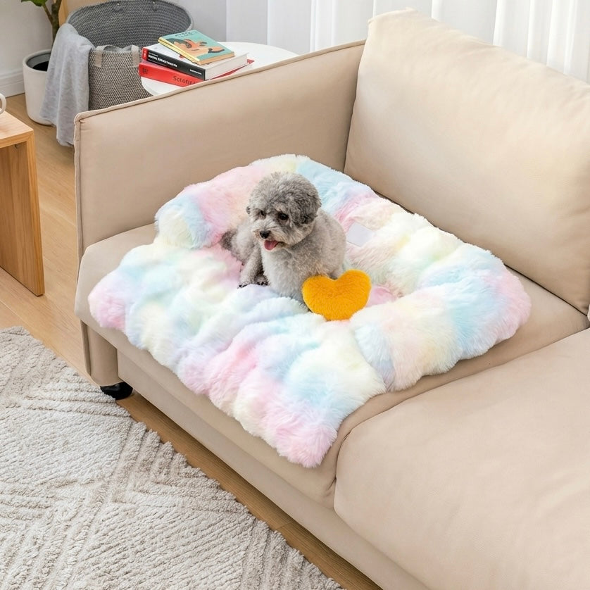 Calming Dog Bed with Fluffy Surface | Non-Slip Design | Washable | 4 Sizes