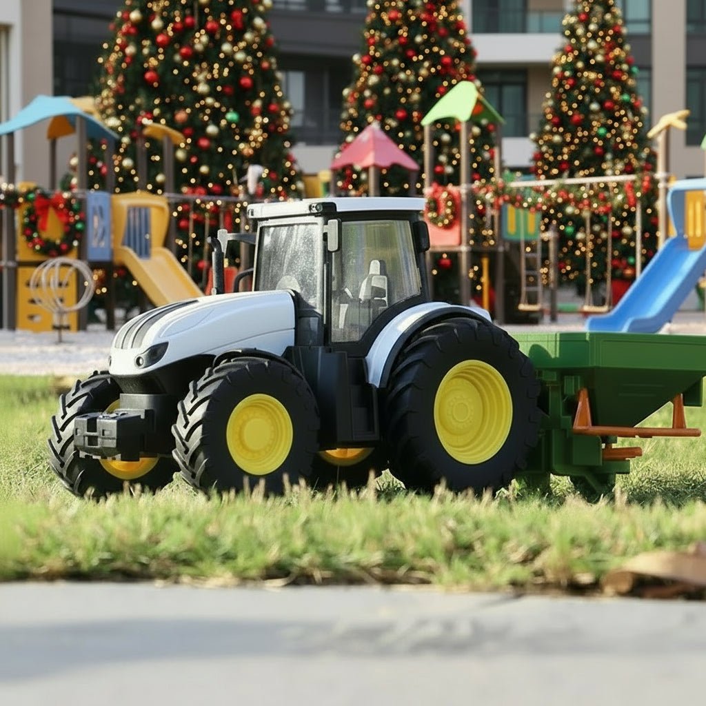 FarmMaster 1:24 Remote-Controlled Tractor Trailer with Lights