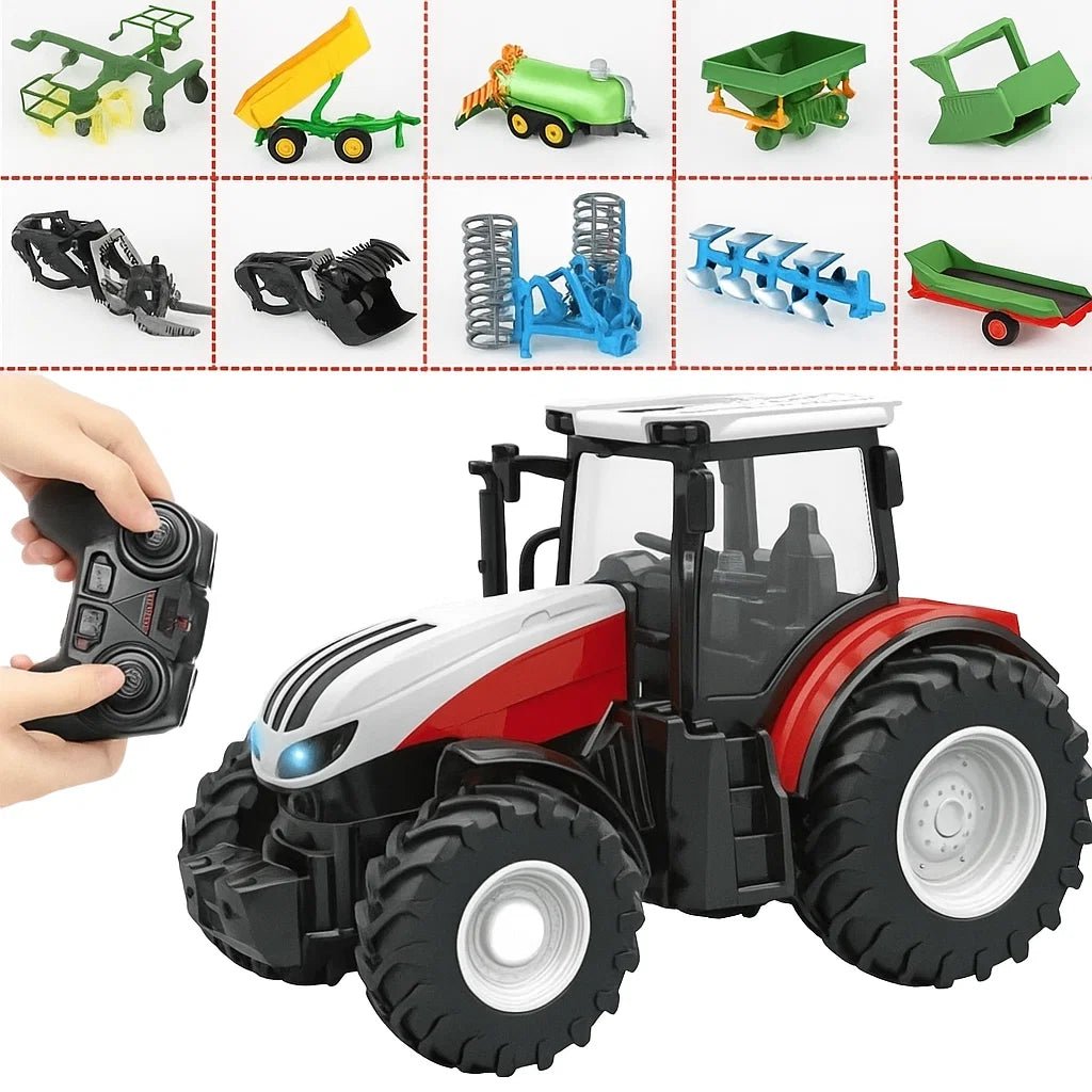 FarmMaster 1:24 Remote-Controlled Tractor Trailer with Lights