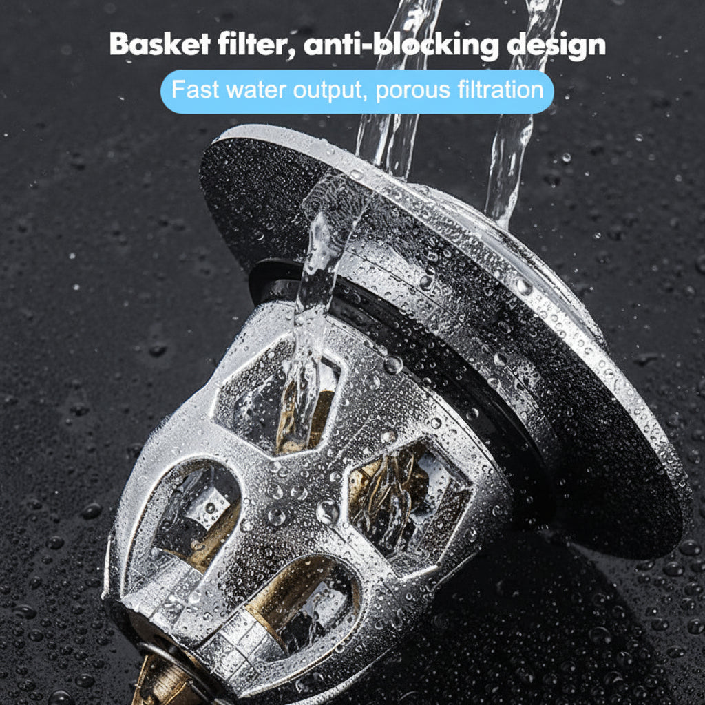 Effortless Drain Stopper with Hair Catching Technology