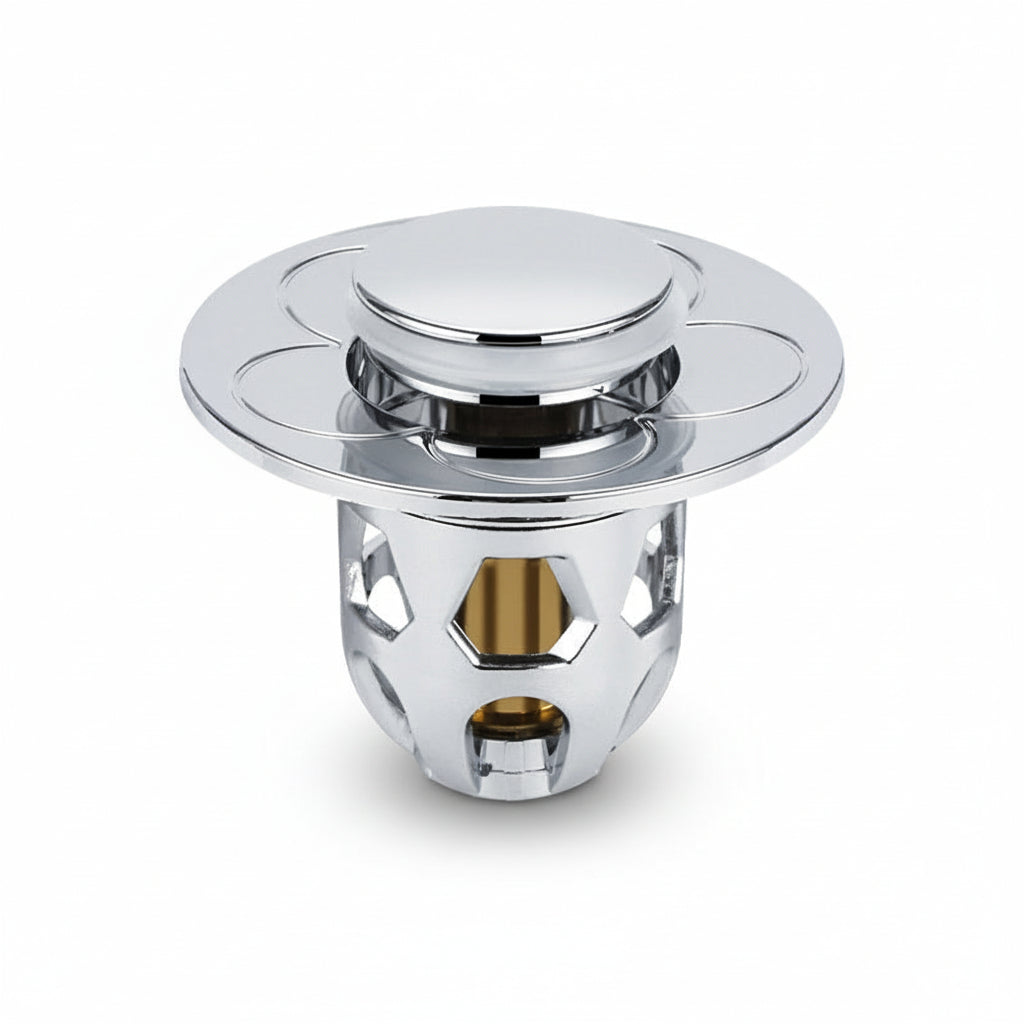 Effortless Drain Stopper with Hair Catching Technology