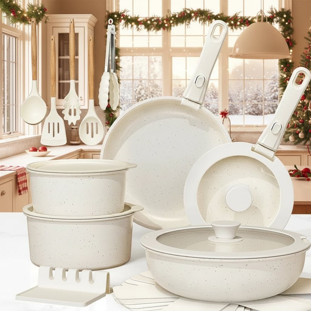 Effortless Cooking 21-Piece Nonstick Ceramic Cookware Set