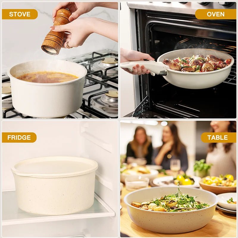 Effortless Cooking 21-Piece Nonstick Ceramic Cookware Set