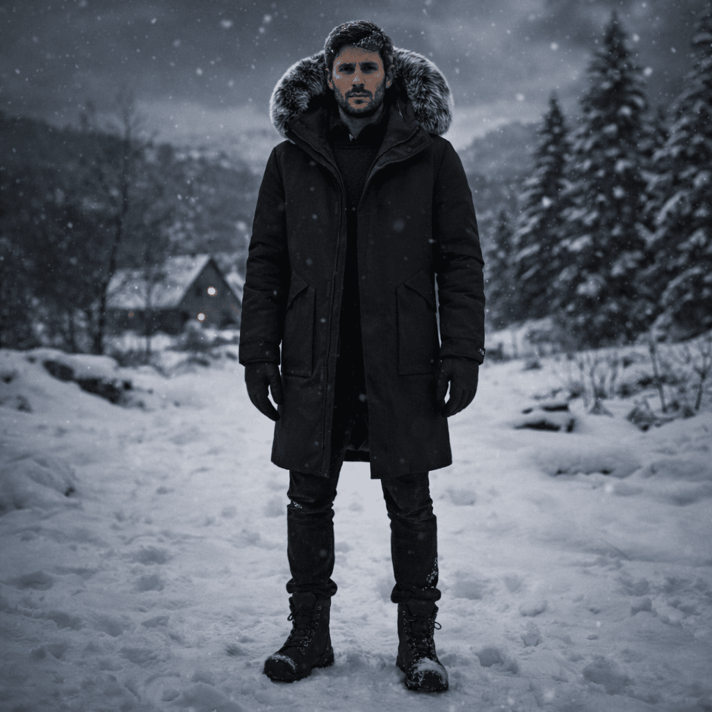 ArcticShield Men's Windproof Winter Coat for Daily Comfort