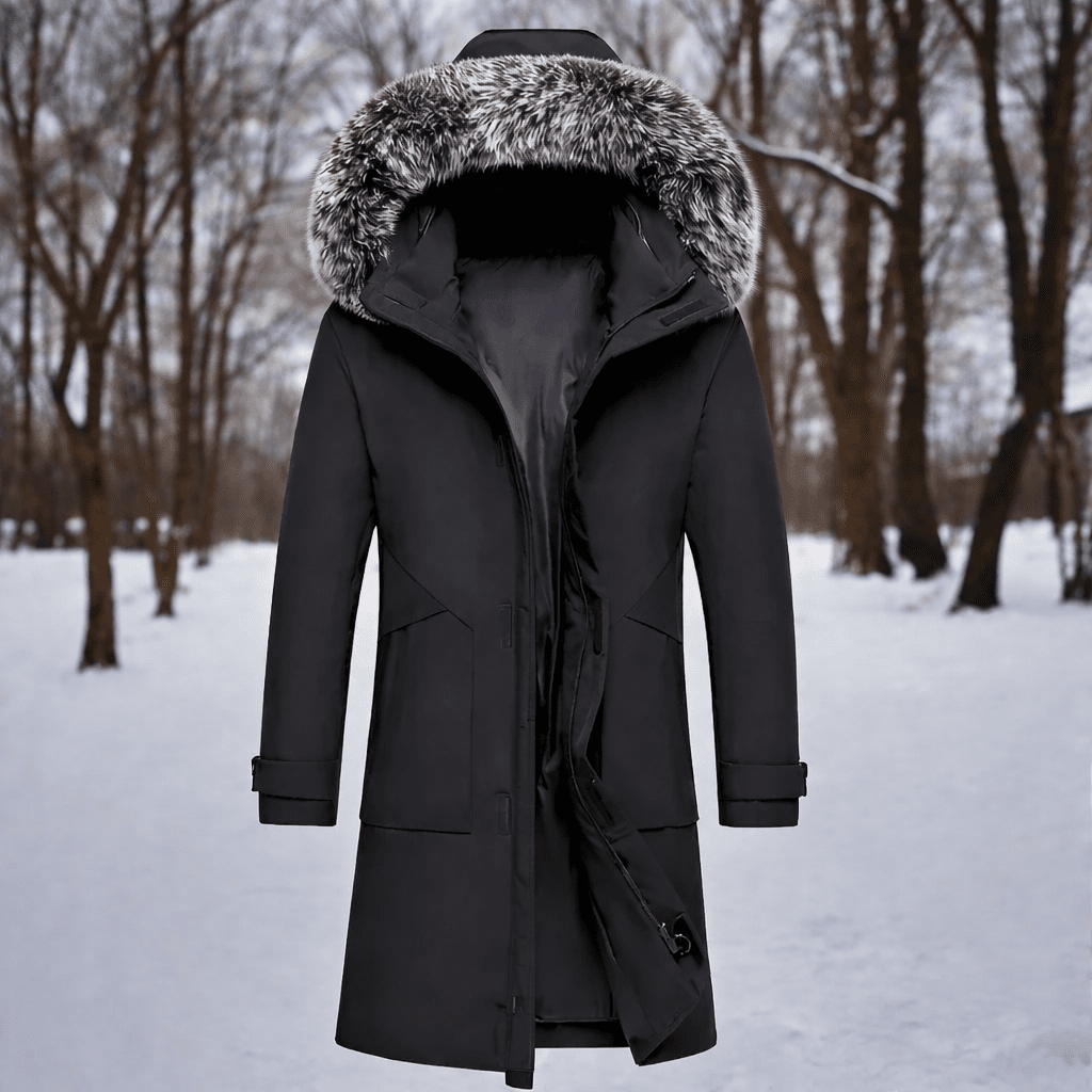 ArcticShield Men's Windproof Winter Coat for Daily Comfort