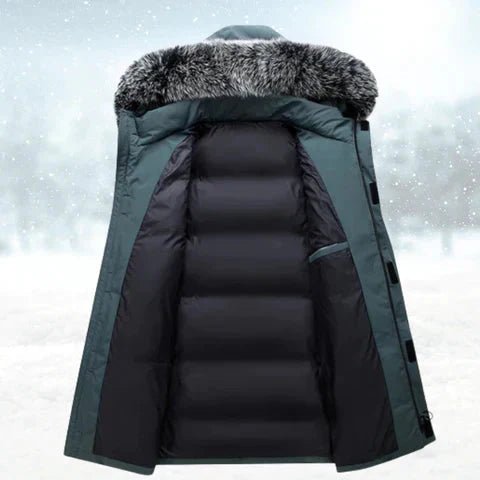 ArcticShield Men's Windproof Winter Coat for Daily Comfort