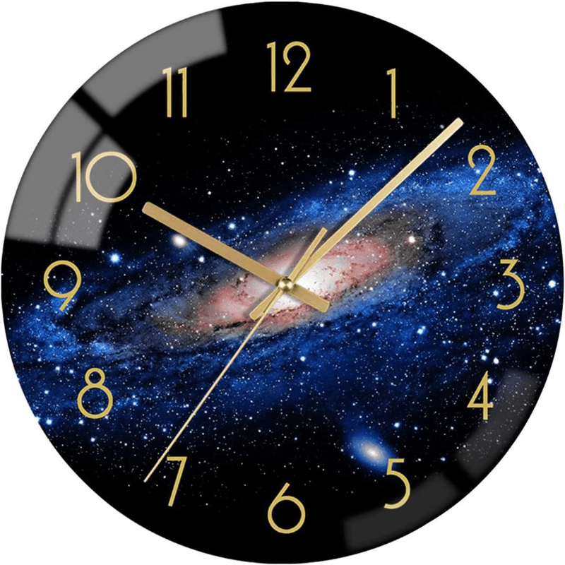 Elegant Glass Wall Clock for Contemporary Spaces