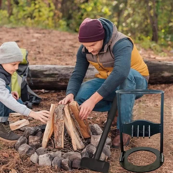 FirewoodMaster Pro Wood Splitting Tool for Safe and Easy Use