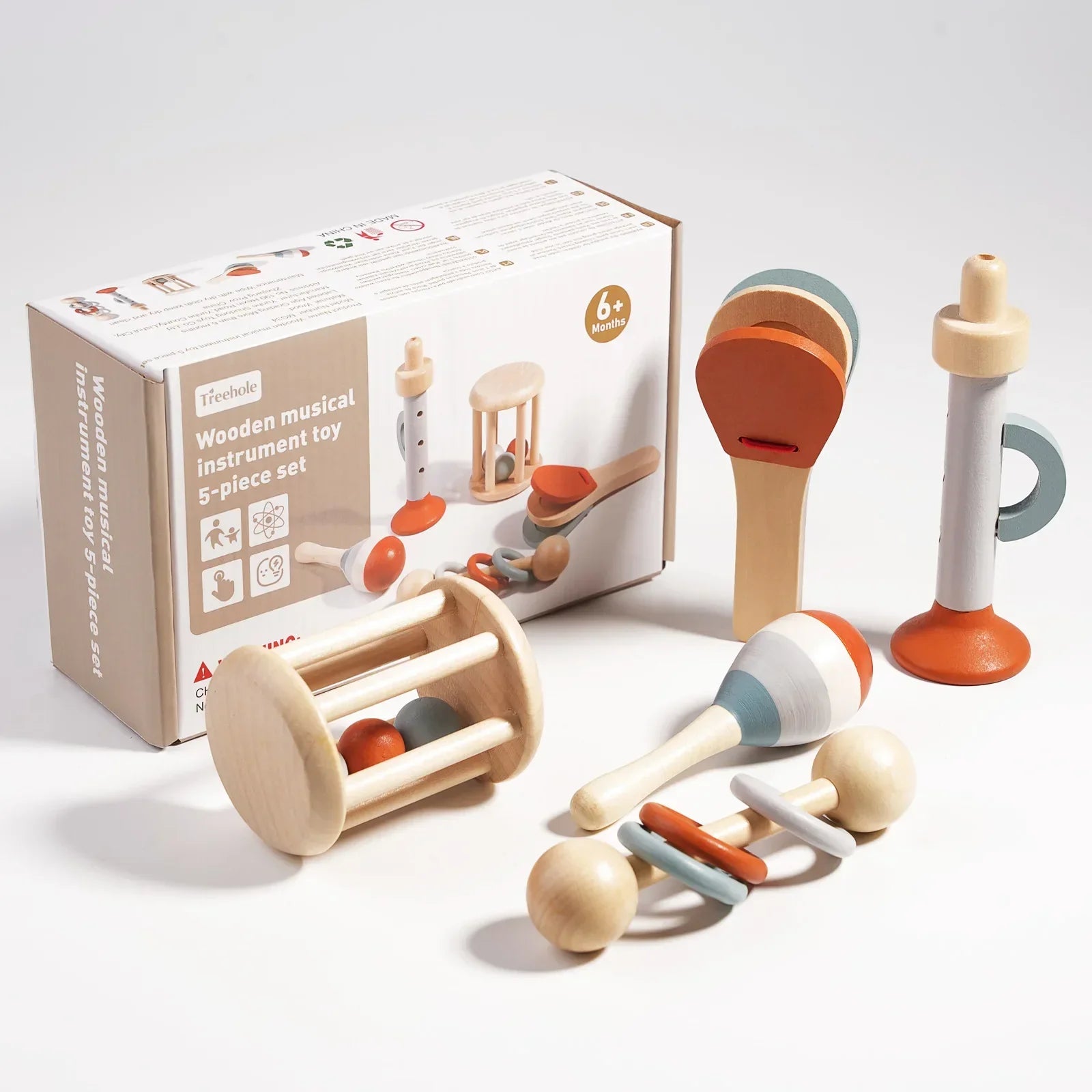 Musical Discovery Set for Toddlers - Engaging Wooden Instruments
