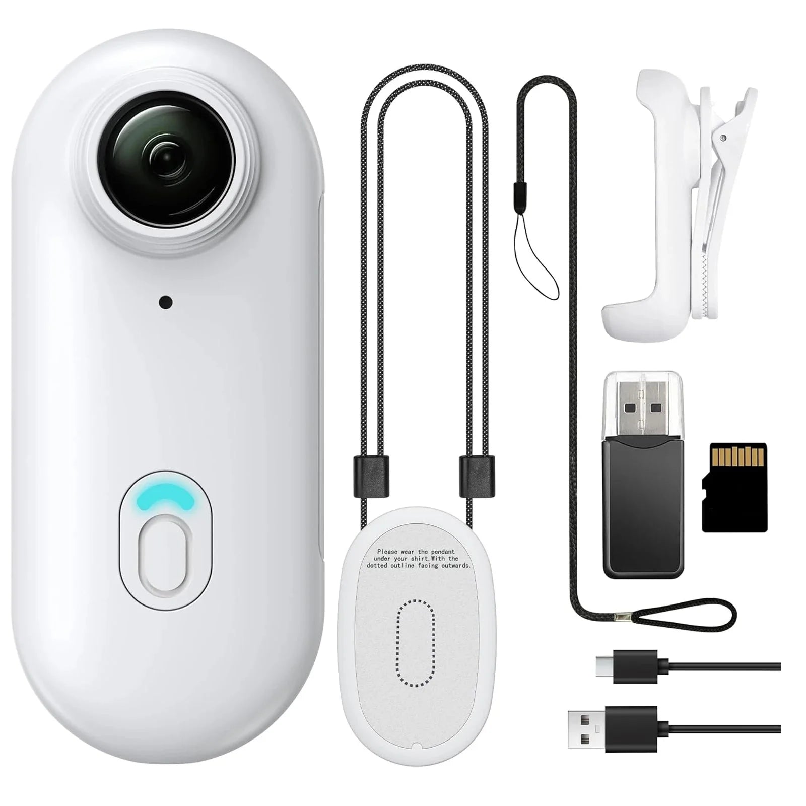 Pocket-Sized 1080P Action Camera with WiFi and Hands-Free Mount for Kids