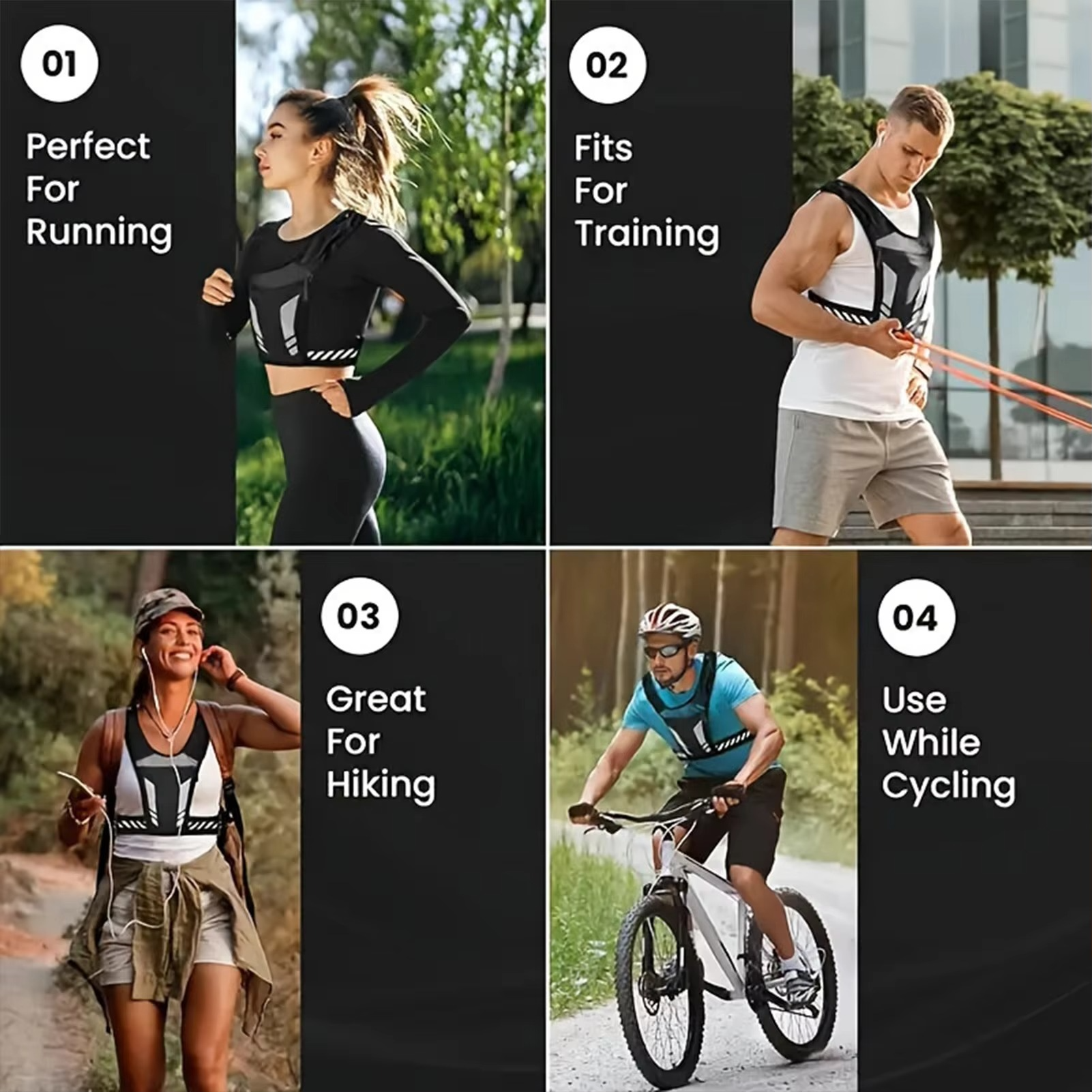 Lightweight Running Vest with Hydration Holder and Phone Pocket for Outdoor Activities
