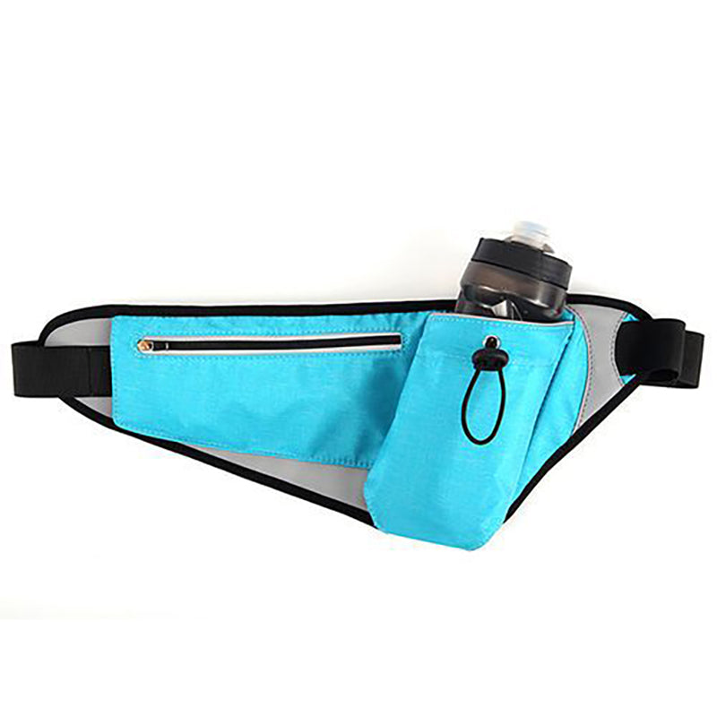 Water-Resistant Waist Pack with Adjustable Bottle Holder for Running and Hiking