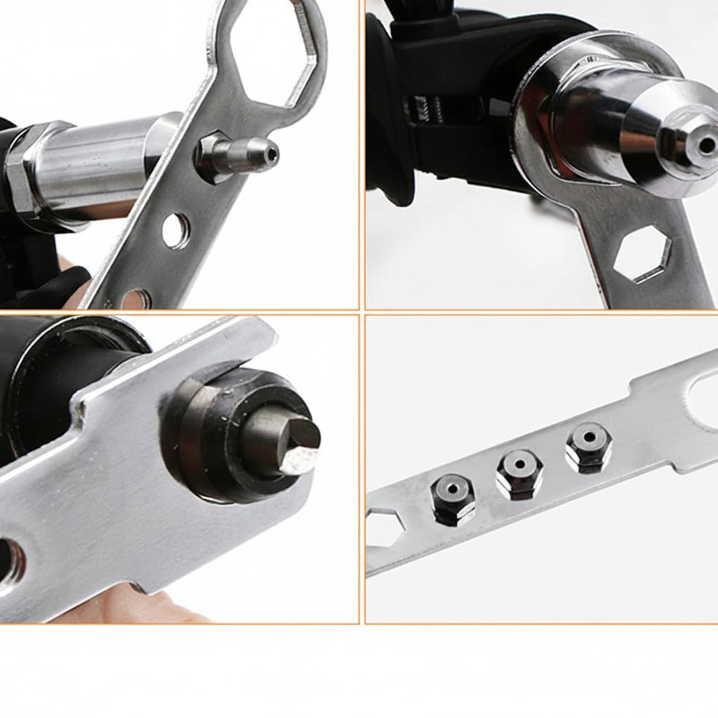 Versatile Riveting Adapter Kit for Electric Drills